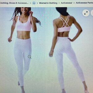 Zyiz Pink Unicorn Leopard Light N Tight Hi Rise Set 6/8 and L